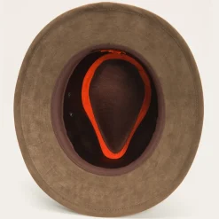 Stetson Weathered Leather Safari Hat Brown