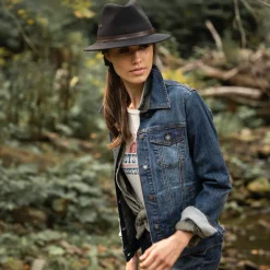 Stetson Western Denim Jacket Blue Sale