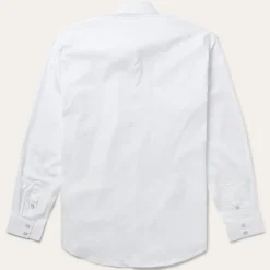 Stetson Pinpoint Oxford Western Shirt White Discount
