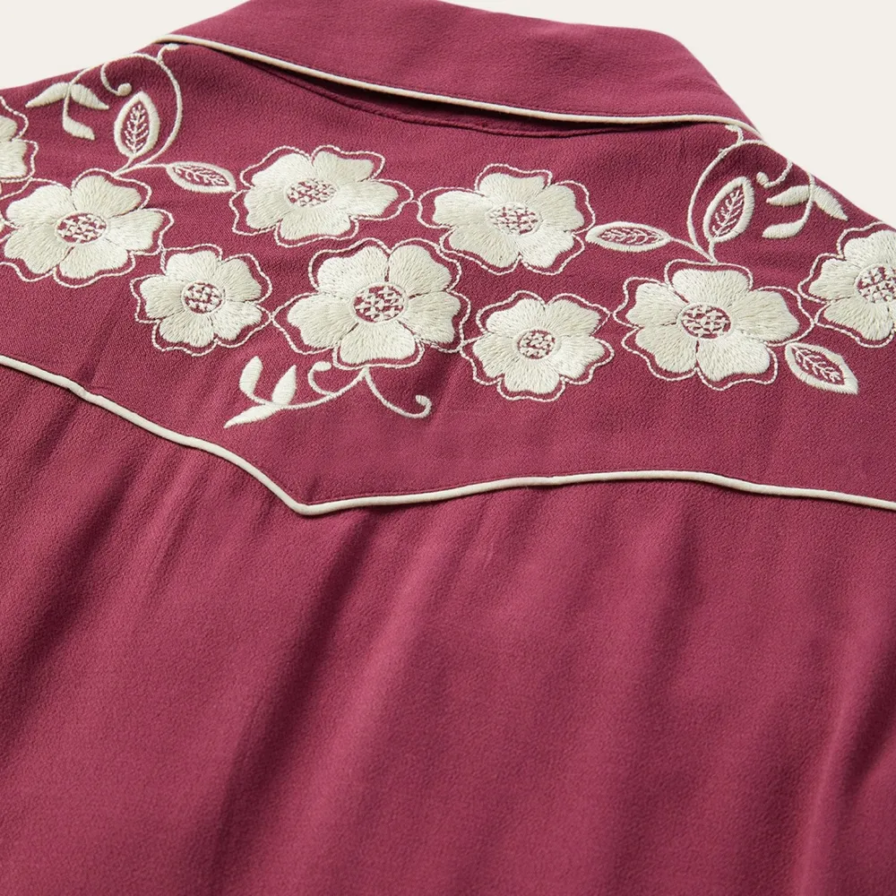 Stetson Classic Western Snap Blouse Wine Online