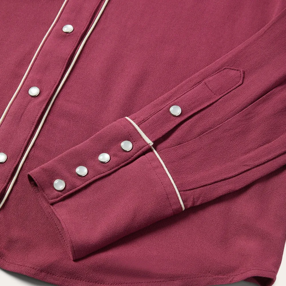 Stetson Classic Western Snap Blouse Wine Online