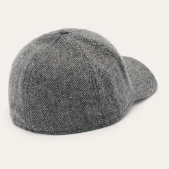 Stetson Wool Herringbone Baseball Cap Anthra Melange Herringbone Sale