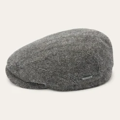 Stetson Wool Herringbone Driver Cap Anthra Melange Herringbone Online