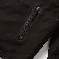 Stetson Zip Front Suede Leather Jacket Brown Outlet